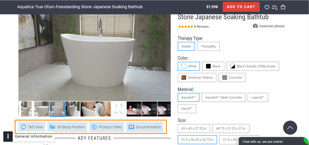 product demo video, 3D body position app and 360 view